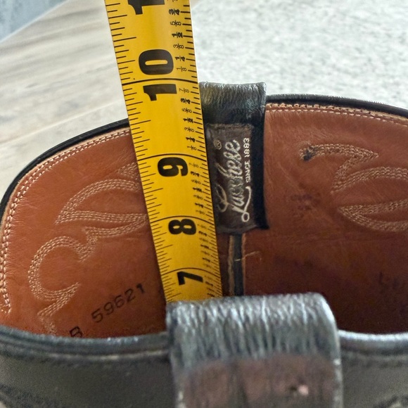Lucchese Smooth Ostrich Leather Roper Boots 10.5B